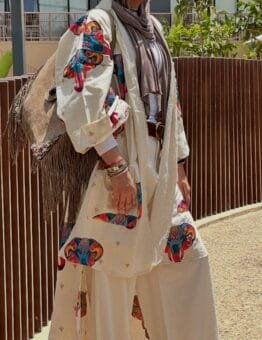 Delhi kaftan in beige