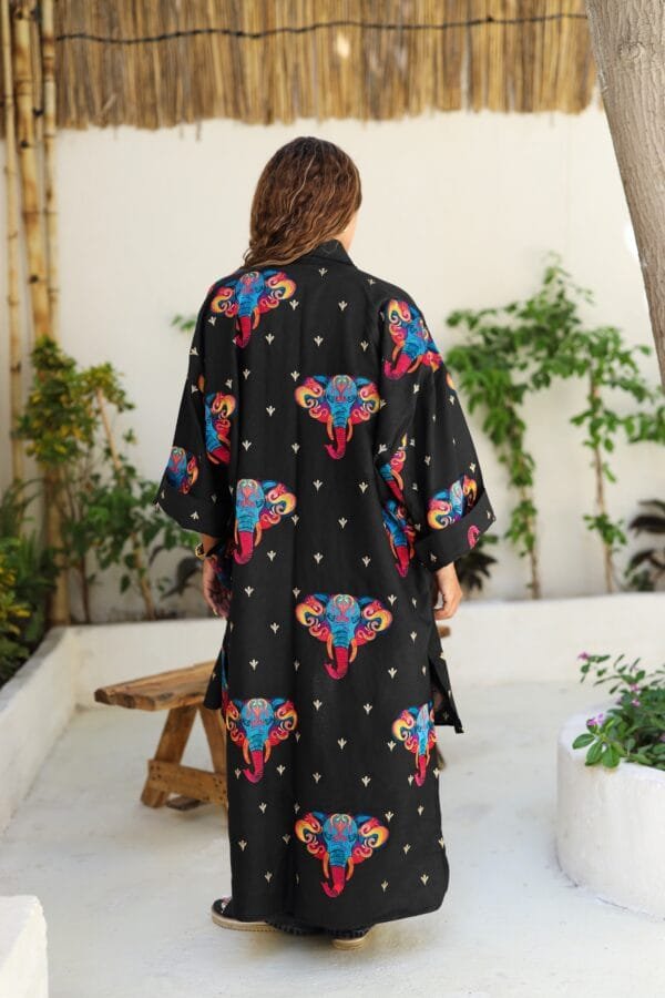The delhi linen kaftan - Image 3