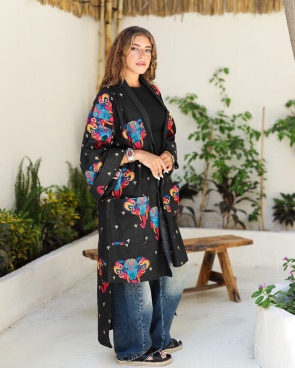The delhi linen kaftan - Image 2