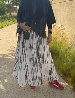 Tie dye flows skirt