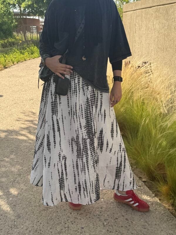 Tie dye flows skirt