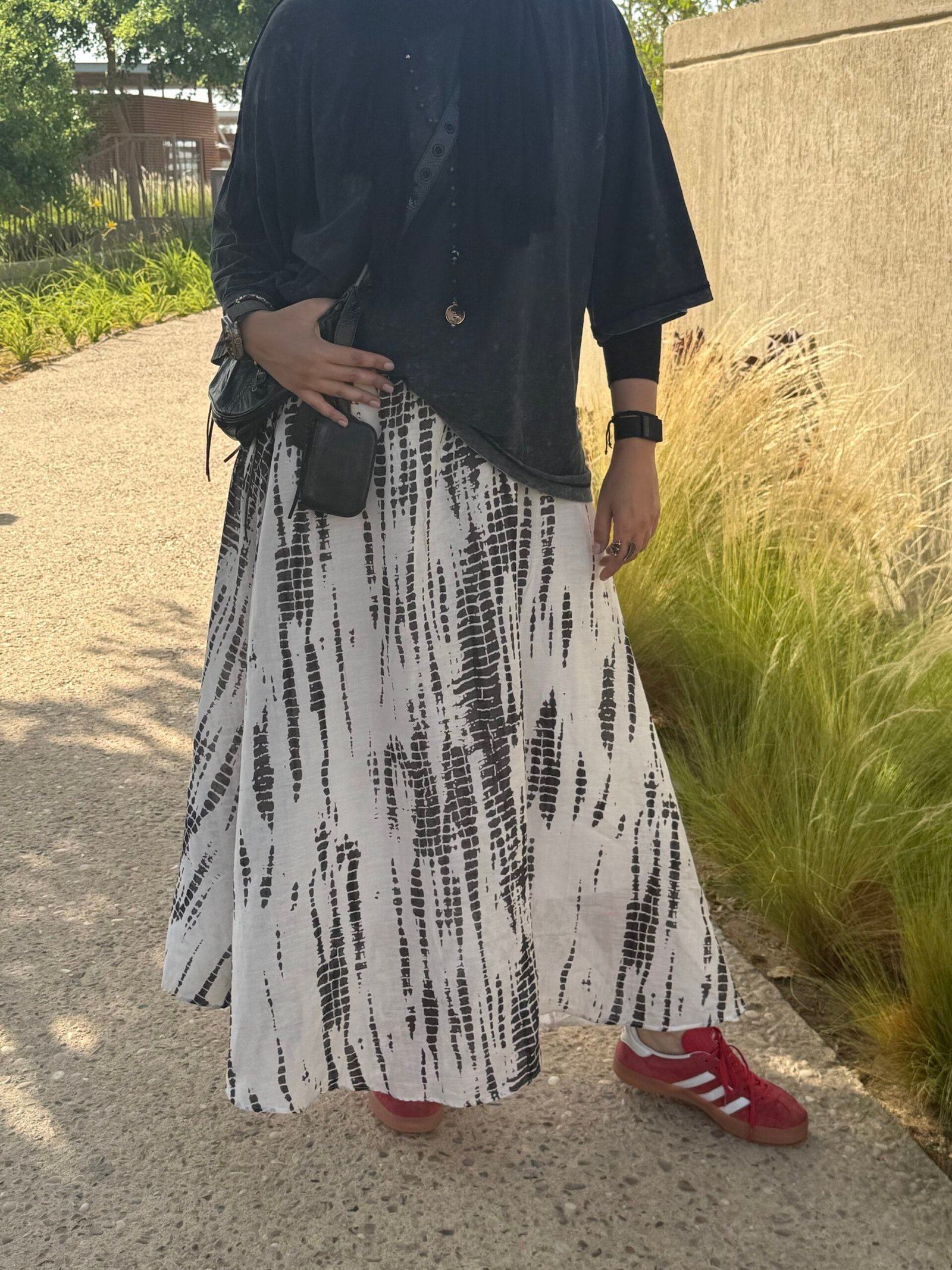 Tie dye flows skirt