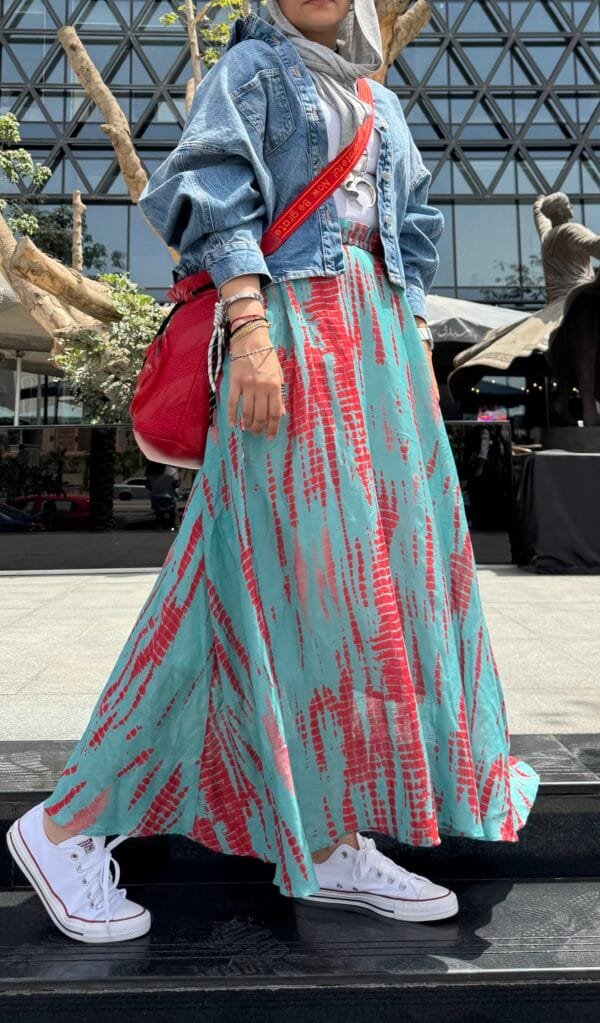 Tie die flows skirt - Image 2