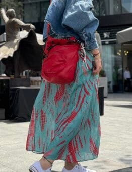 Tie die flows skirt
