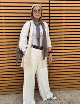 The sheer Linen  cardigan